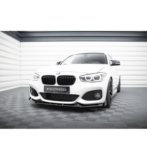 Front Diffusor V.4 + Flaps passend für BMW 1 M-Pack / M140i F20 Facelift