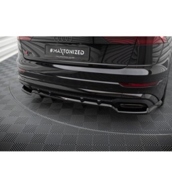 Diffusore posteriore con alette verticali V.1 per Audi Q8 S-Line Mk1 Facelift
