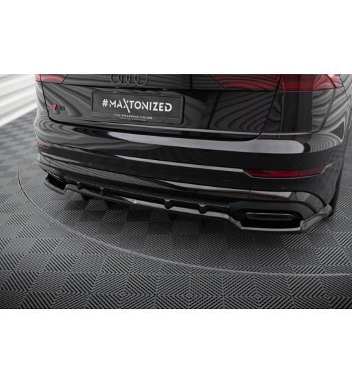 Diffusore posteriore con alette verticali V.1 per Audi Q8 S-Line Mk1 Facelift