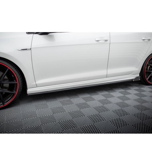 Side skirt diffusers V.3+ Flaps for Volkswagen Golf R / R-Line Mk7