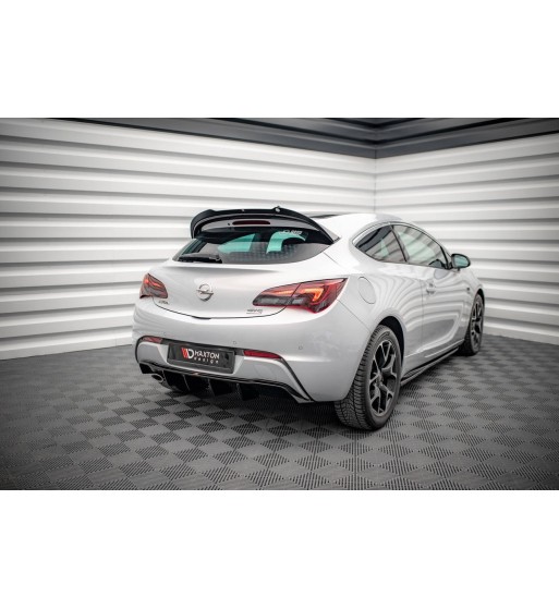 Rear valance for Opel Astra GTC OPC-Line J (version with one exhaust outlet on one side)