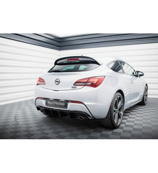 Rear valance for Opel Astra GTC OPC-Line J (version with one exhaust outlet on each side)