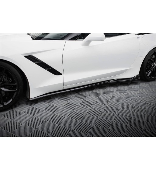 Side skirt diffusers V.2 for Chevrolet Corvette Stingray C7
