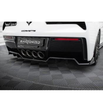 Zentrale Hinten Splitter (mit einem vertikalem balken) passend für Chevrolet Corvette C7