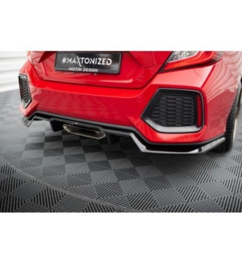 Diffusore posteriore con alette verticali per Honda Civic SI Mk10