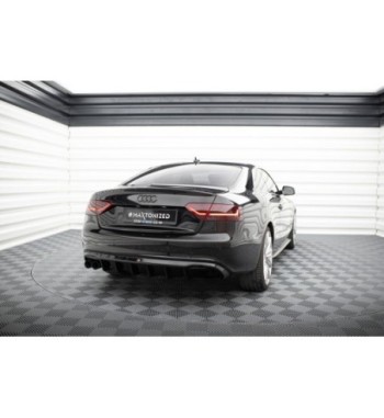 Rear valance for Audi A5 Coupe / Cabrio S-Line 8T (twin exhaust outlets on one side)