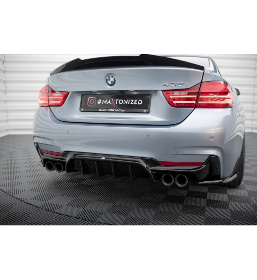 Heckansatz passend für BMW 4 Coupe / Gran Coupe / Cabrio M-Pack F32 / F36 / F33 (Version mit Doppelauspuff auf beiden Seiten)