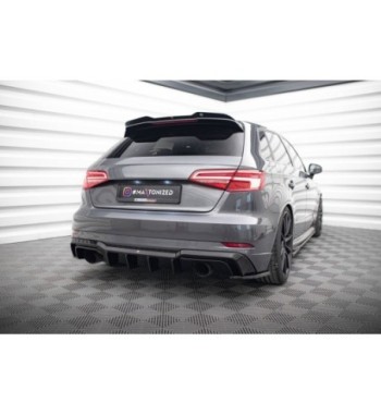 Rear valance for Audi A3 S-Line Sportback 8V Facelift (version with one exhaust outlet on each side)