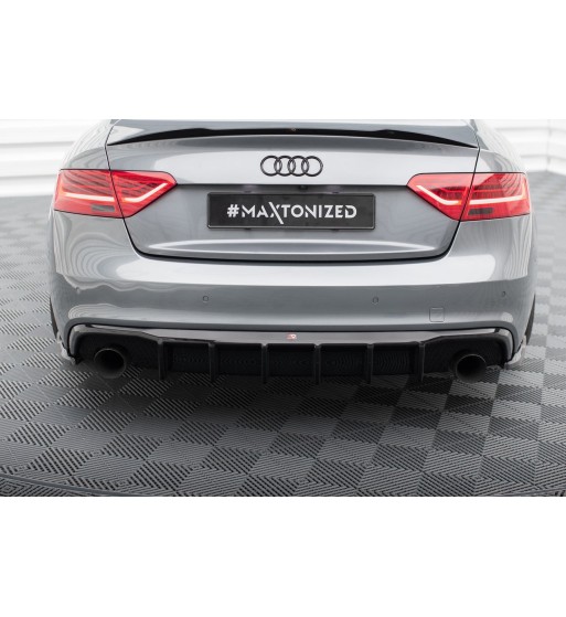 Rear valance for Audi S5 / A5 S-Line 8T Facelift (version with one exhaust outlet on each side)