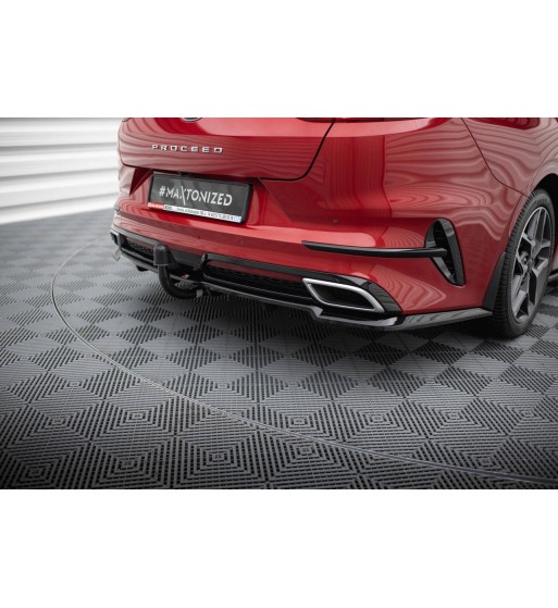 Diffusore posteriore con alette verticali per Kia ProCeed GT-Line Mk1