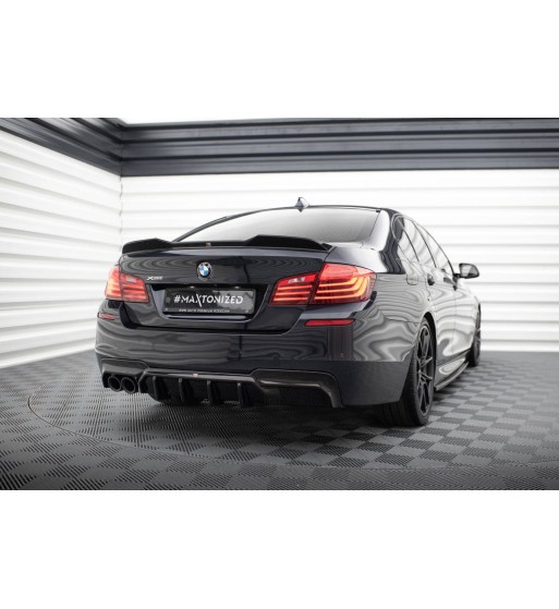 Heckansatz V.1 passend für BMW 5 M-Pack F10 / F11 (Einseitige Doppelauspuffversion)