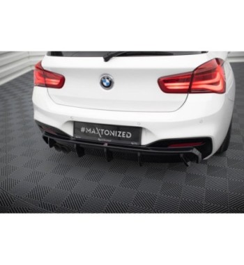 Heckansatz V.3 passend für BMW 1 M-Pack F20 Facelift (Einseitige Doppelauspuffversion)