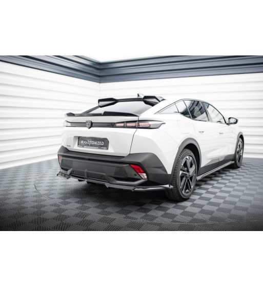 Rear diffuser with vertical fins for Peugeot 408 Mk1