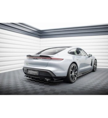Diffusore posteriore con alette verticali per Porsche Taycan / Taycan 4 / Taycan 4S Mk1