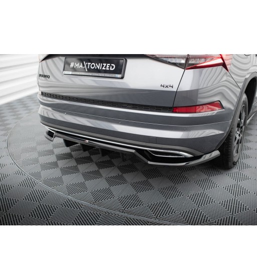 Diffusore posteriore con alette verticali per Skoda Kodiaq Sportline Mk1 / Mk1 Facelift