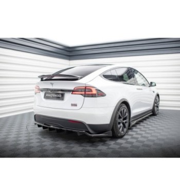 Diffusore posteriore con alette verticali per Tesla Model X Mk1 Facelift