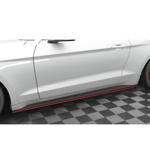 Side skirt diffusers V.2 for Ford Mustang Mk6 Facelift