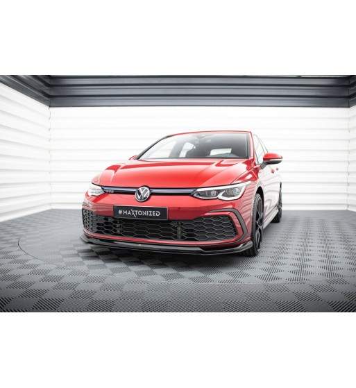 Front splitter V.6 for Volkswagen Golf GTI / GTE / GTD / R-Line Mk8