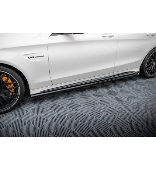 Side skirt diffusers V.2 for Mercedes-AMG C63 Sedan / Estate W205 / S205