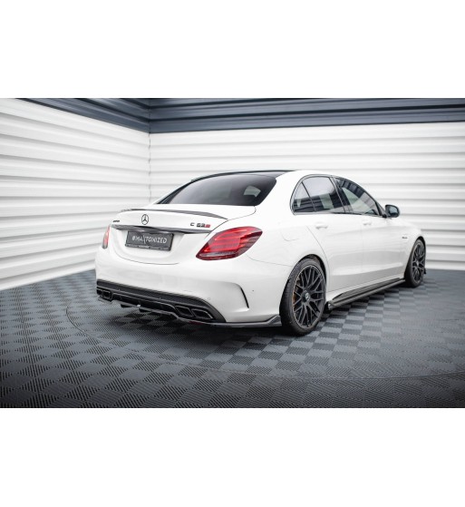 Diffusore posteriore con alette verticali per Mercedes-AMG C63 Sedan / Estate W205 / S205