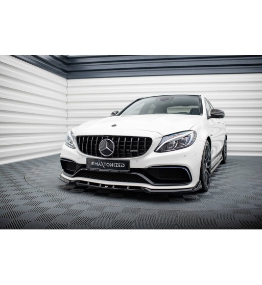 Front splitter V.2 for Mercedes-AMG C63 Sedan / Estate W205 / S205