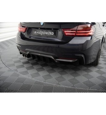 Heckansatz passend für BMW 4 Coupe / Gran Coupe / Cabrio M-Pack F32 / F36 / F33 (Einzelauspuffversion)