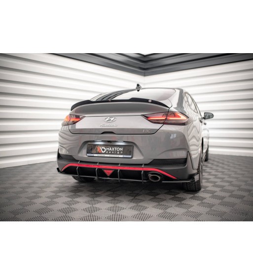 Street Pro Splitter laterali posteriori + Flap per Hyundai I30 Fastback N-Line Mk3 Facelift