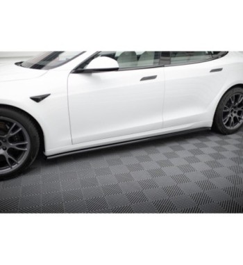 Side skirt diffusers V.2 for Tesla Model S Plaid Mk1 Facelift