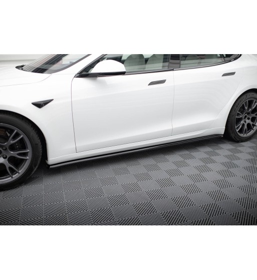 Side skirt diffusers V.2 for Tesla Model S Plaid Mk1 Facelift