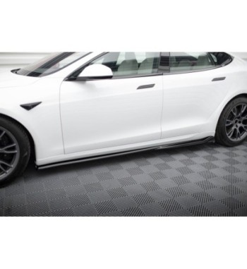 Side skirt diffusers V.1 for Tesla Model S Plaid Mk1 Facelift