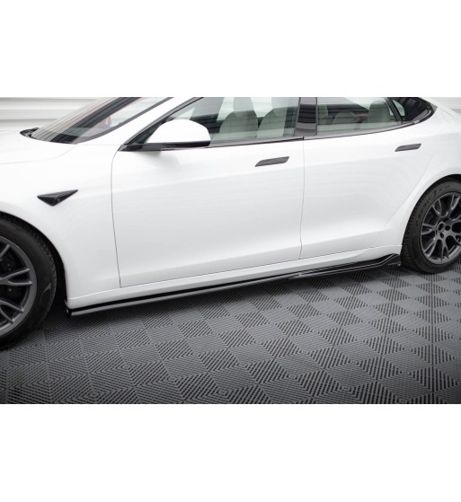 Side skirt diffusers V.1 for Tesla Model S Plaid Mk1 Facelift