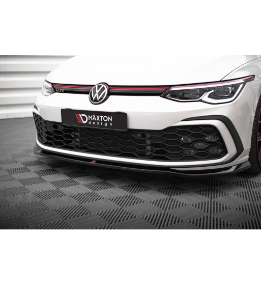 Front splitter V.7 for Volkswagen Golf GTI / GTE / GTD / R-Line Mk8