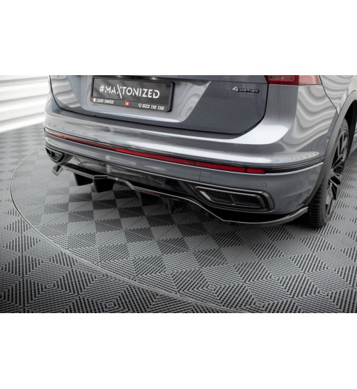 Diffusore posteriore con alette verticali per Volkswagen Tiguan Allspace R-Line Mk2 Facelift