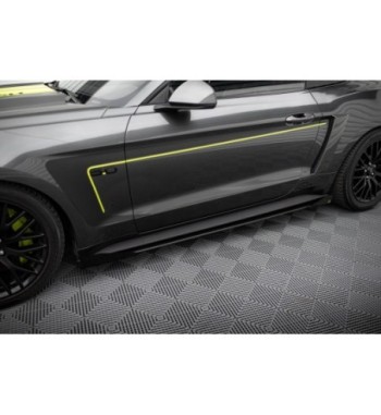 Street Pro Side skirt diffusers + Flaps for Ford Mustang GT Mk6