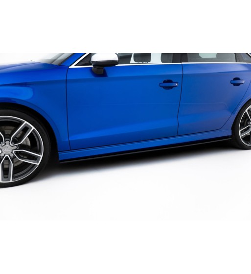 Street Pro Side skirt diffusers for Audi S3 / A3 S-Line Sedan 8V