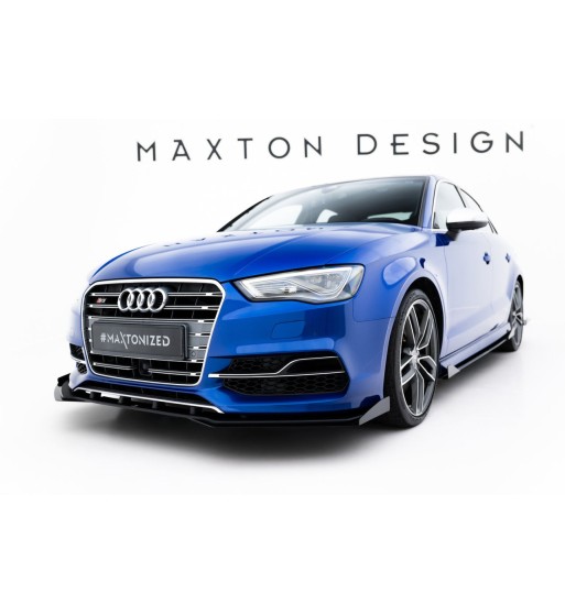 Street Pro splitter + flaps for Audi S3 / A3 S-Line Sedan 8V