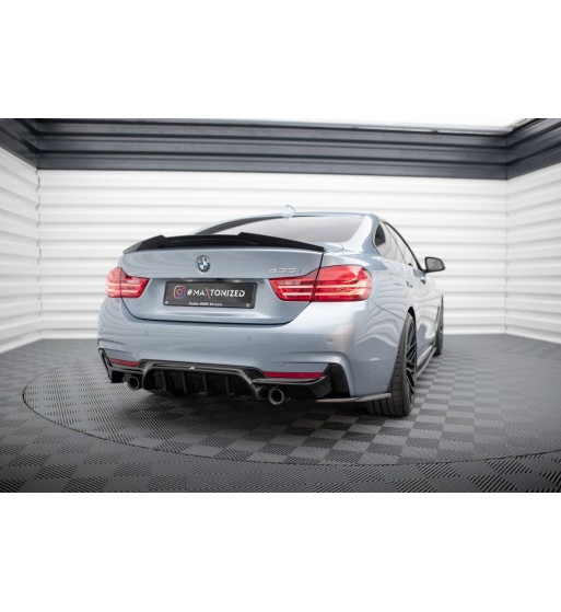 Heckansatz passend für BMW 4 Coupe / Gran Coupe / Cabrio M-Pack F32 / F36 / F33 (Version Mit Einzelauspuff Auf Zwei Seiten)