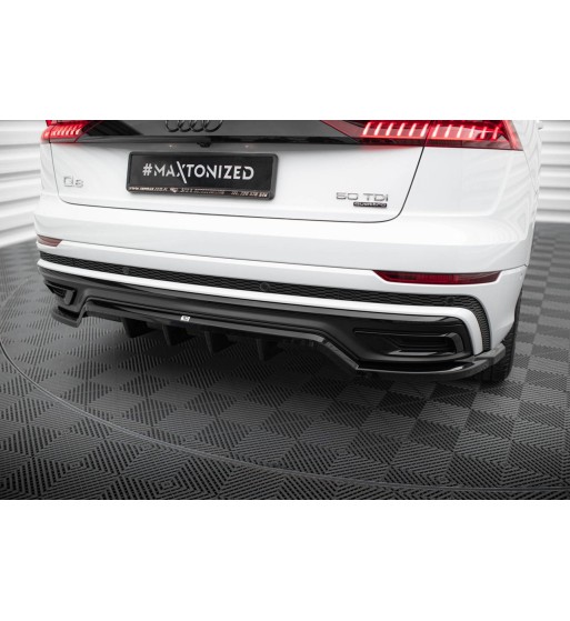 Diffusore posteriore con alette verticali per Audi Q8 S-Line Mk1