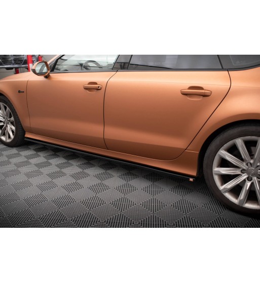 Side skirt diffusers V.2 for Audi A7 S-Line / S7 C7