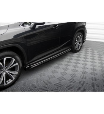 Side skirt diffusers for Lexus RX Mk4 Facelift (version with OEM-Trittbrettern)