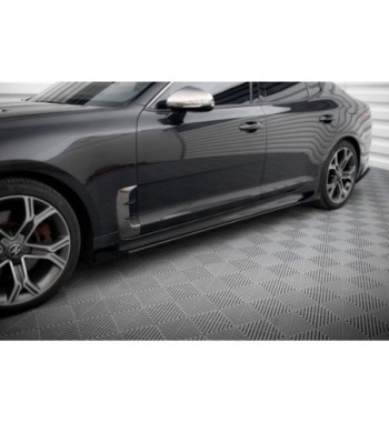 Street Pro Side skirt diffusers + Flaps for Kia Stinger GT / GT-Line / Standard Mk1