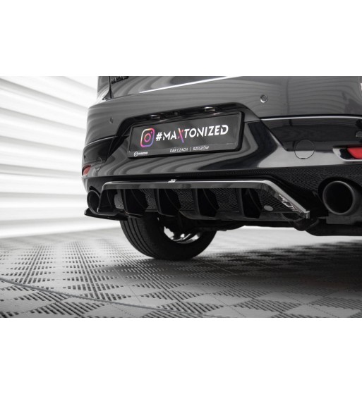 Diffusore posteriore con alette verticali per Mazda 3 Mk4