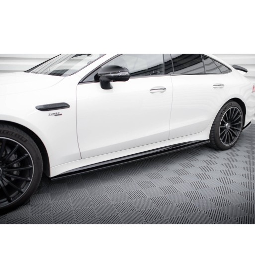 Side skirt diffusers for Mercedes-AMG GT 43 4 Door Coupe V8 Styling Package X290