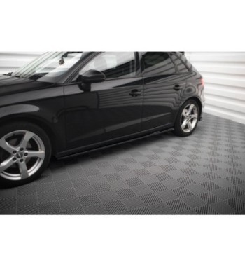 Side skirt diffusers for Audi A3 Sportback 8V Facelift
