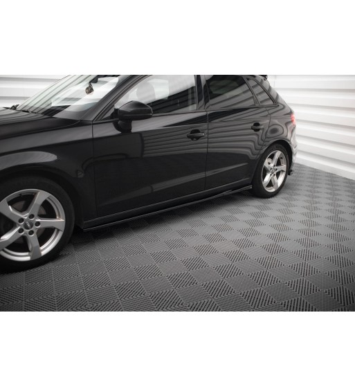 Side skirt diffusers for Audi A3 Sportback 8V Facelift