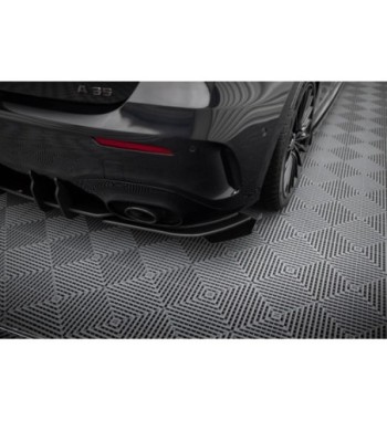 Street Pro Splitter laterali posteriori + Flap per Mercedes-AMG A35 Hatchback W177