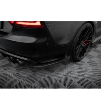 Street Pro Rear side splitters + Flaps for Audi A7 S-Line C7