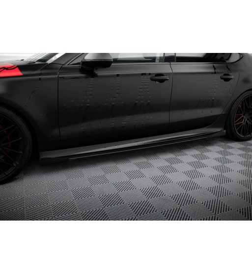Street Pro Side skirt diffusers + Flaps for Audi A7 RS7 Look C7