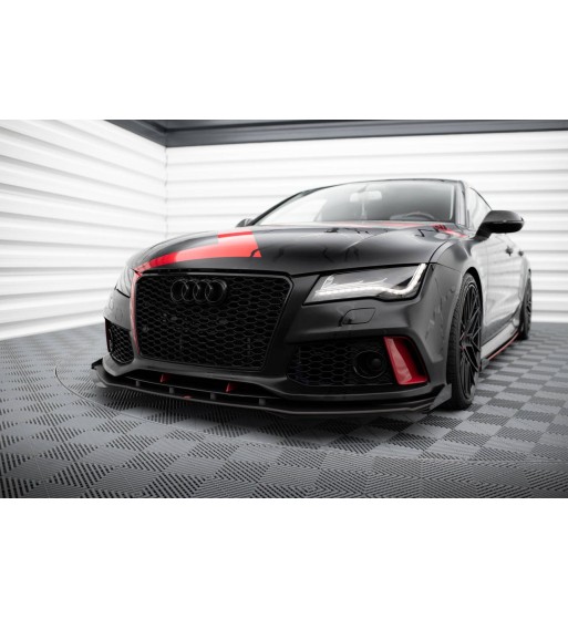Street Pro splitter + flaps for Audi A7 RS7 LOOK C7