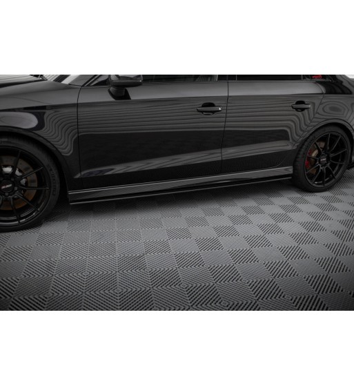 Street Pro Side skirt diffusers for Audi RS3 Sedan 8V Facelift